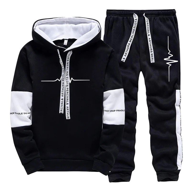 Winter Clothing For Men - ชุดวอร์มผู้ชายคุณภาพดี เสื้อฮู้ดลำลองสำหรับกิจกรรมกลางแจ้ง เสื้อผ้ากีฬา วิ่งจ๊อกกิ้ง ฤดูใบไม้ร่วง ฤดูหนาว