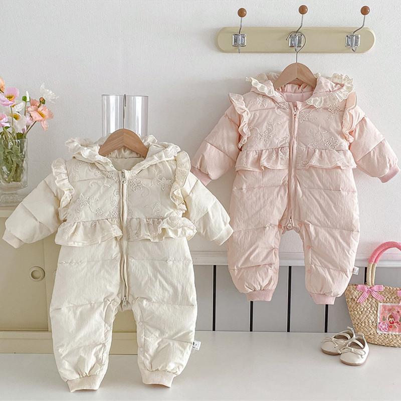 Winter Clothing Baby Girl - Cekcya ฝาแฝดเสื้อผ้าเด็กฤดูหนาวทารกแรกเกิด Jumpsuit เด็กวัยหัดเดิน One Piece