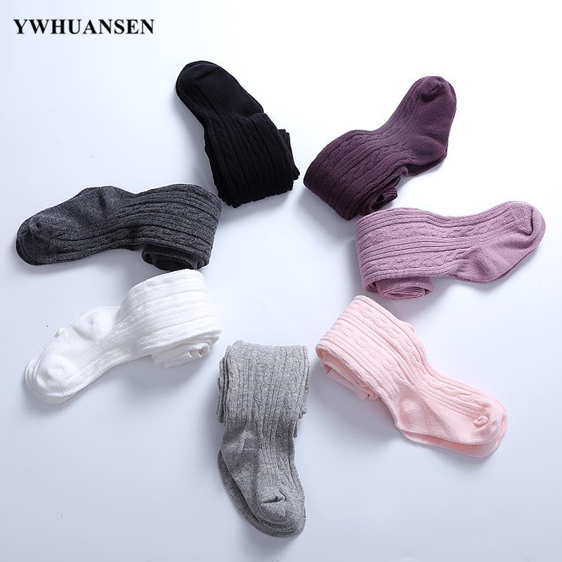 Winter Clothing Baby Girl - YWHUANSEN 0 ถึง 12 ปีผ้าฝ้ายเด็ก Tights