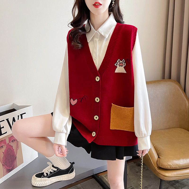 Winter Clothing Sale Women - เสื้อสเวตเตอร์ผู้หญิงแบบถักลายแจ็คการ์ด โปรโมชั่นเสื้อผ้าฤดูหนาวปี 2025 เสื้อกั๊กแฟชั่นเนื้อผ้าขนสัตว์เรียบเนียน ลดราคา เสื้อกั๊กถักแบบติดกระดุมสไตล์