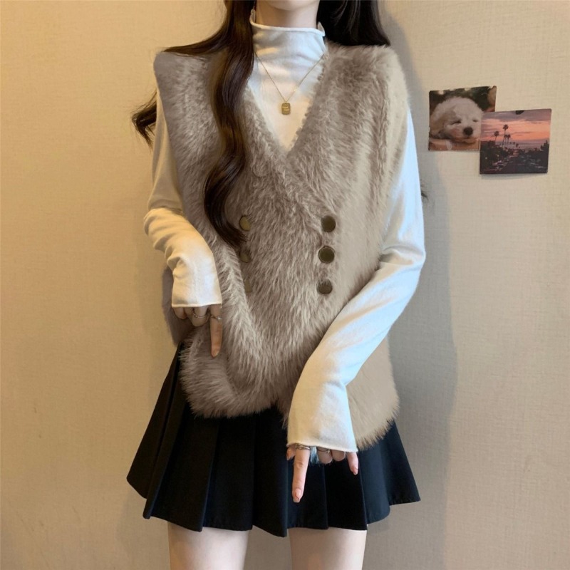 เสื้อกั๊กถักสำหรับผู้หญิง เสื้ - Winter Clothing Sale Women บทวิจารณ์และราคา