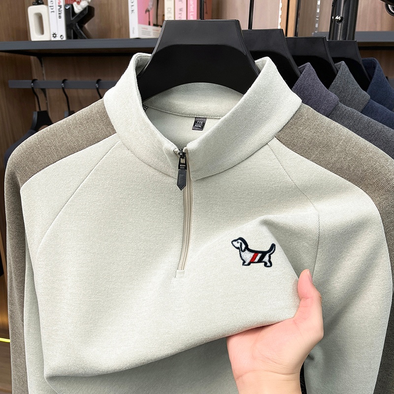 เสื้อยืดคอเต่าซิป 1/4 ลายพิมพ์ - Winter Clothing For Men บทวิจารณ์และราคา