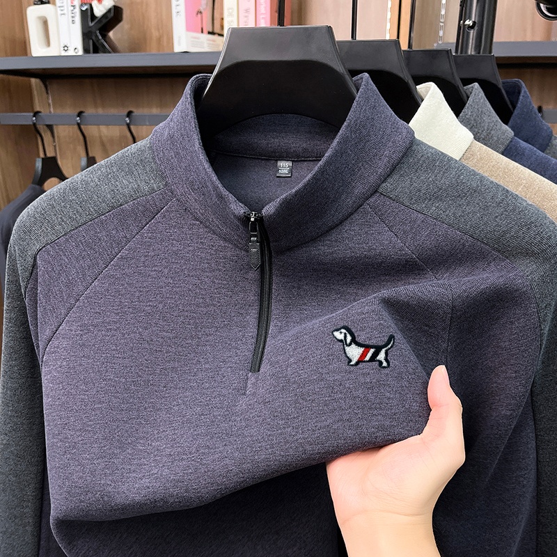 เสื้อยืดคอเต่าซิป 1/4 ลายพิมพ์ - Winter Clothing For Men บทวิจารณ์และราคา