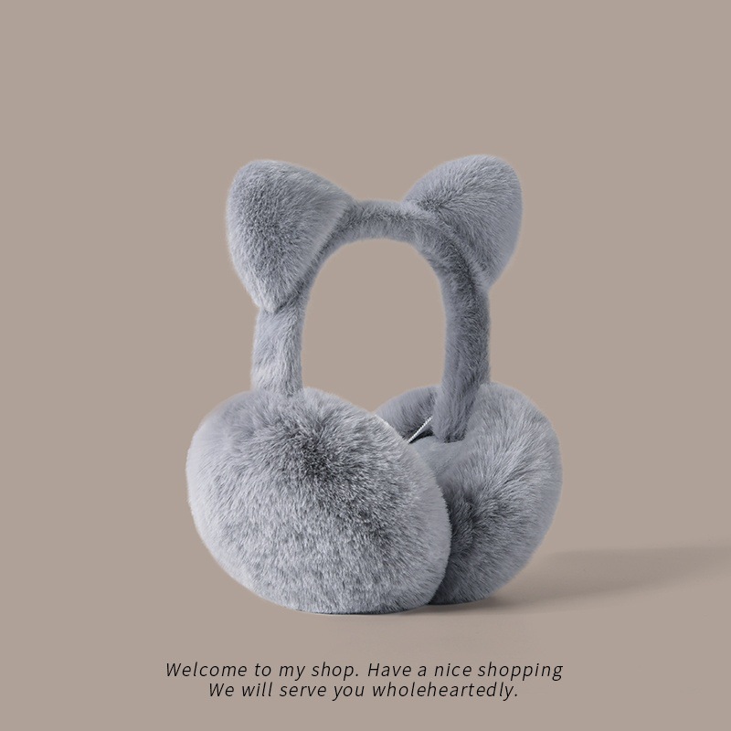 ที่ปิดหูแบบพับได้รูปหูแมว ผ้าพ - Ear Muff Foldable บทวิจารณ์และราคา