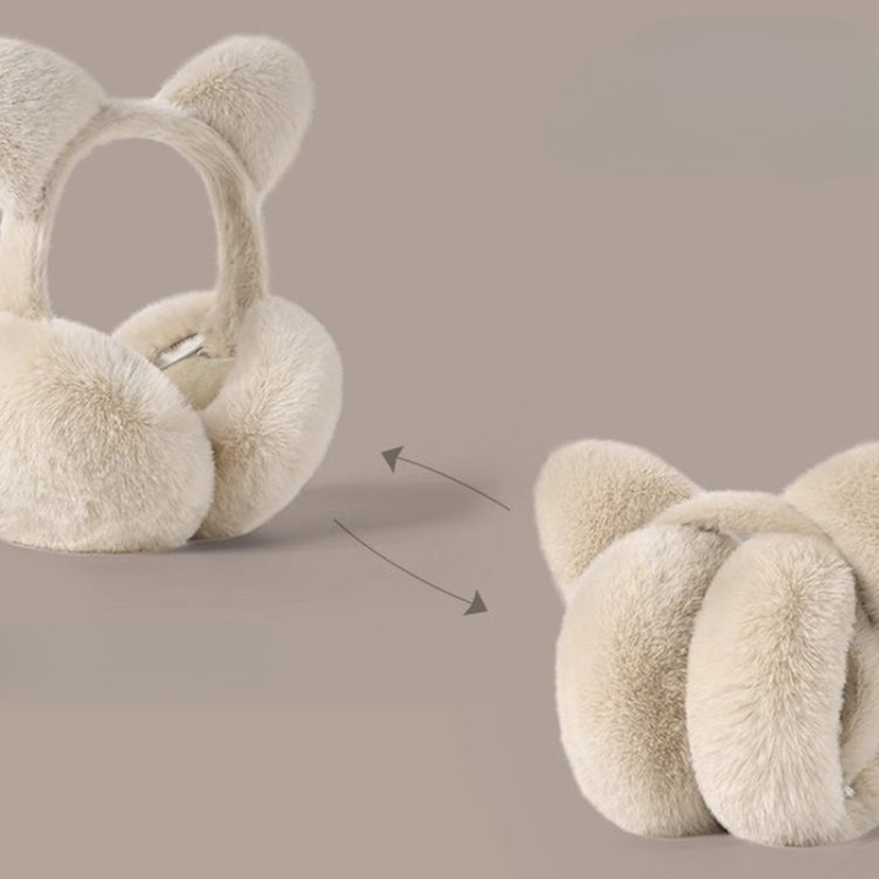 ที่ปิดหูแบบพับได้รูปหูแมว ผ้าพ - Ear Muff Foldable บทวิจารณ์และราคา