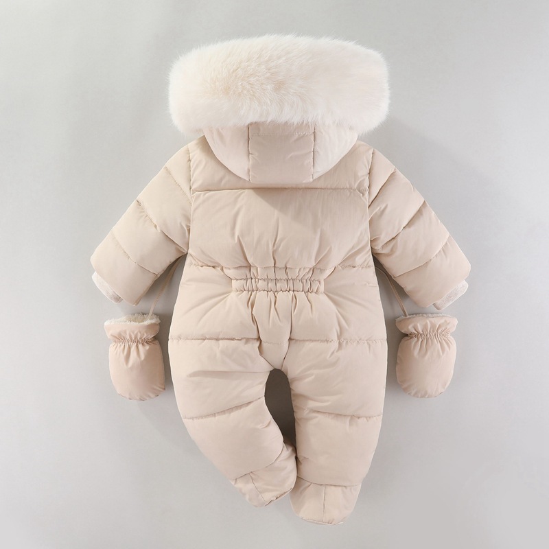 ชุดหมีทารกแรกเกิดฤดูหนาวพร้อมถ - Winter Clothing Baby Girl บทวิจารณ์และราคา